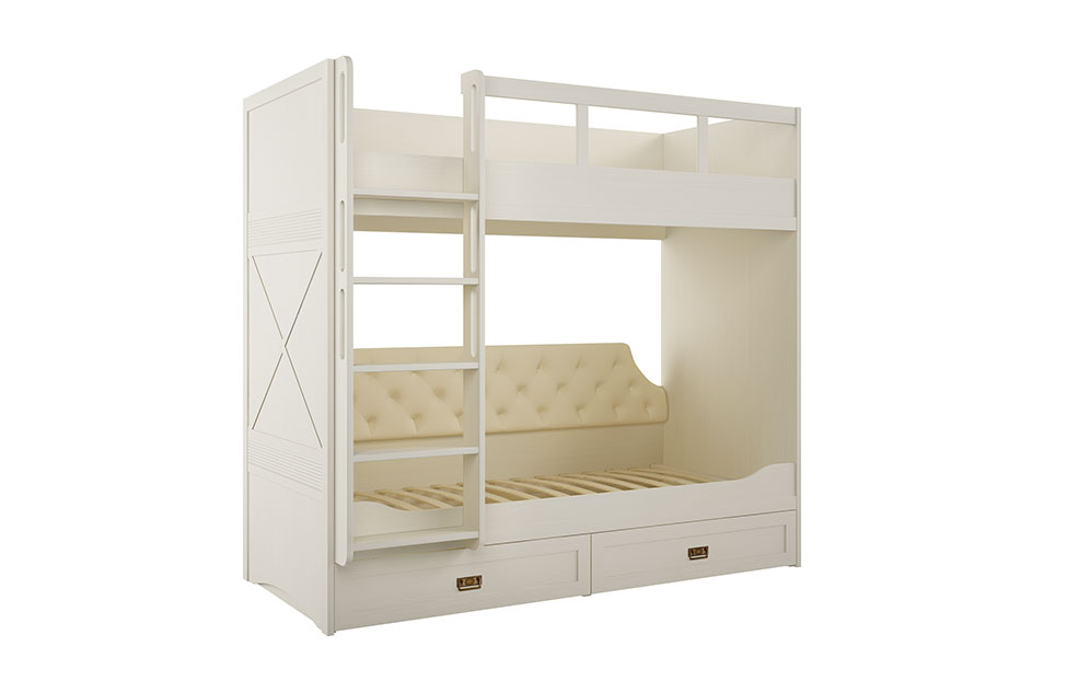 Детские кровати - изображение №3 "Кровать двухъярусная Кантри КА-840.25 (правая)"  на www.Angstrem-mebel.ru