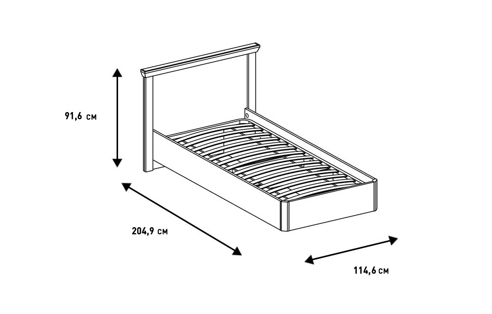 Односпальные кровати - изображение №5 "Кровать Магнум"  на www.Angstrem-mebel.ru