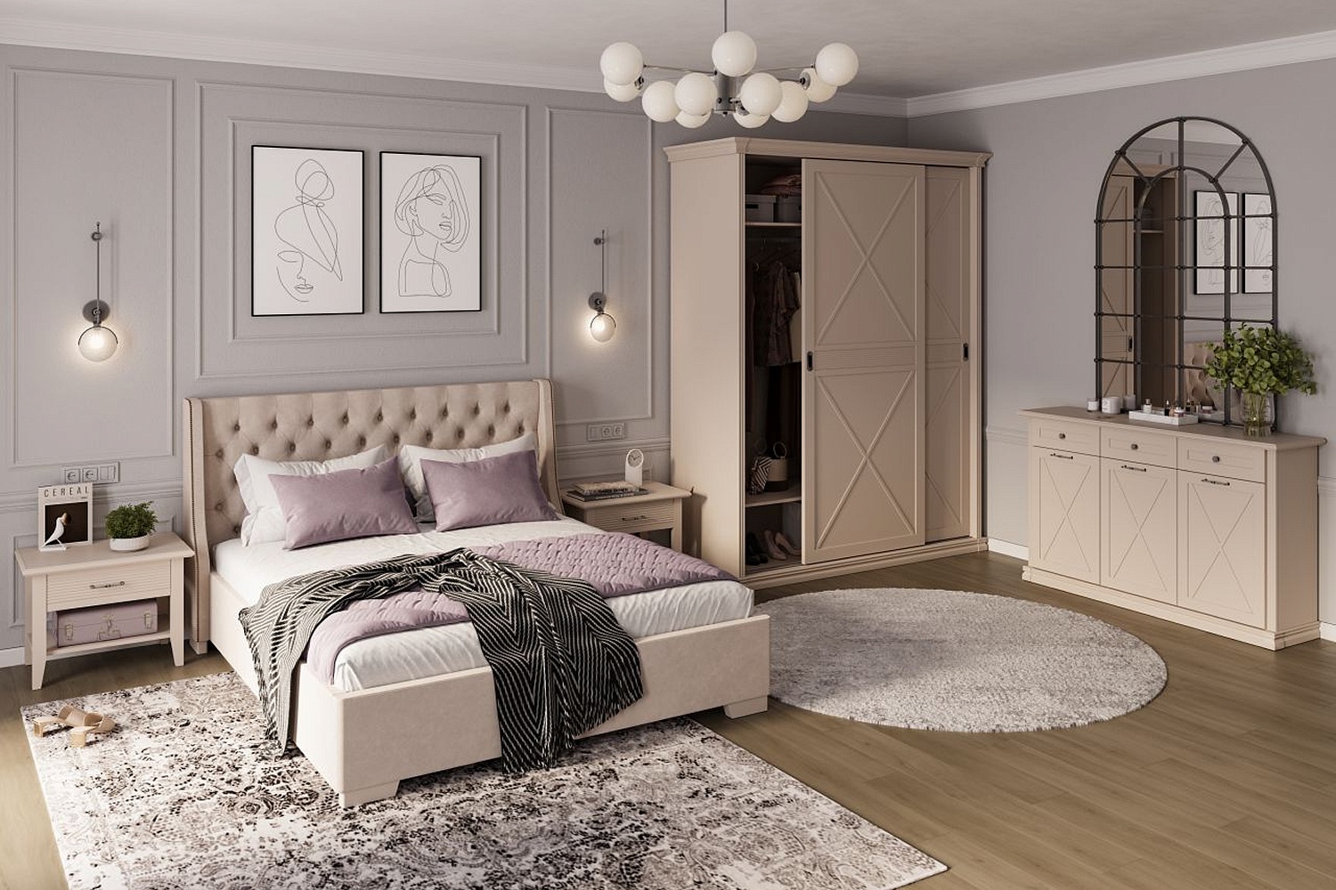 Шкафы-купе - изображение №5 "Шкаф-купе Кантри"  на www.Angstrem-mebel.ru